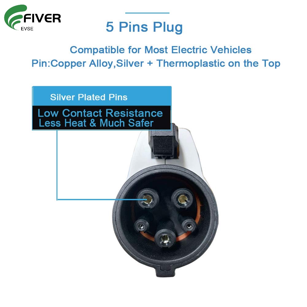 Single Phase 32A EV Charging Adapter Type 2  to Type 1 with Cable