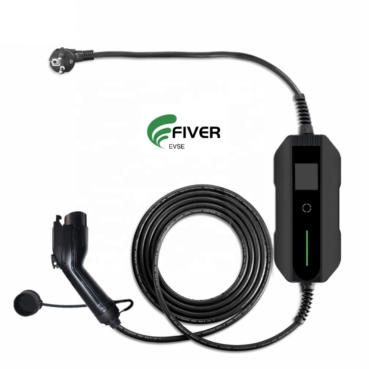 32A Current Adjustable Level 2 Type 1 Portable EV AC Chargers,Electric Vehicle Chargers
