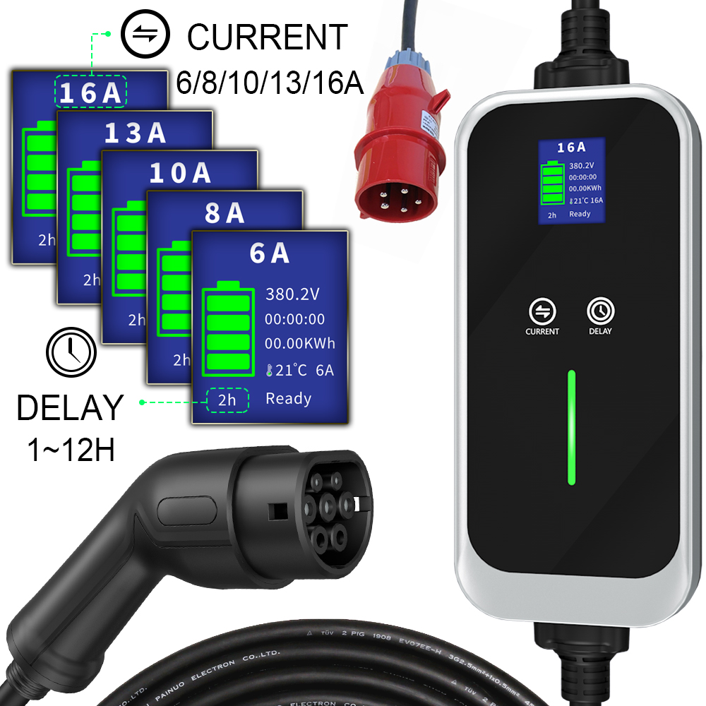 11KW Level 2 <a href=https://fiverevse.com/Level-2--Portable--EV--Chargers.html target='_blank'>Portable EV Charger</a>
