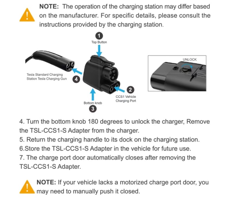 How to Use the NACS adapter correctly