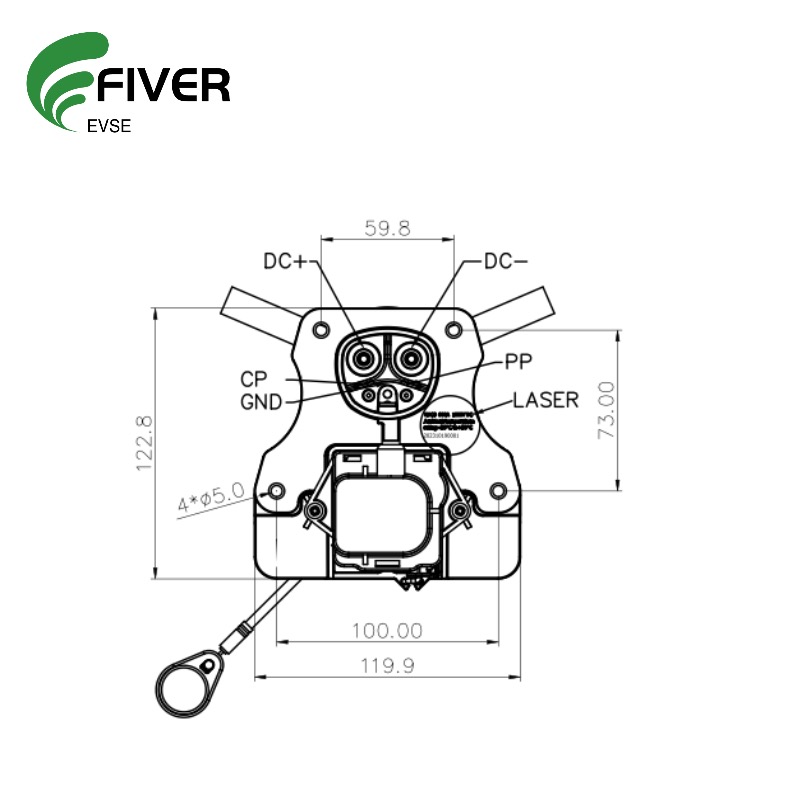Measures for Fiver's 600A NACS Charge Inlet