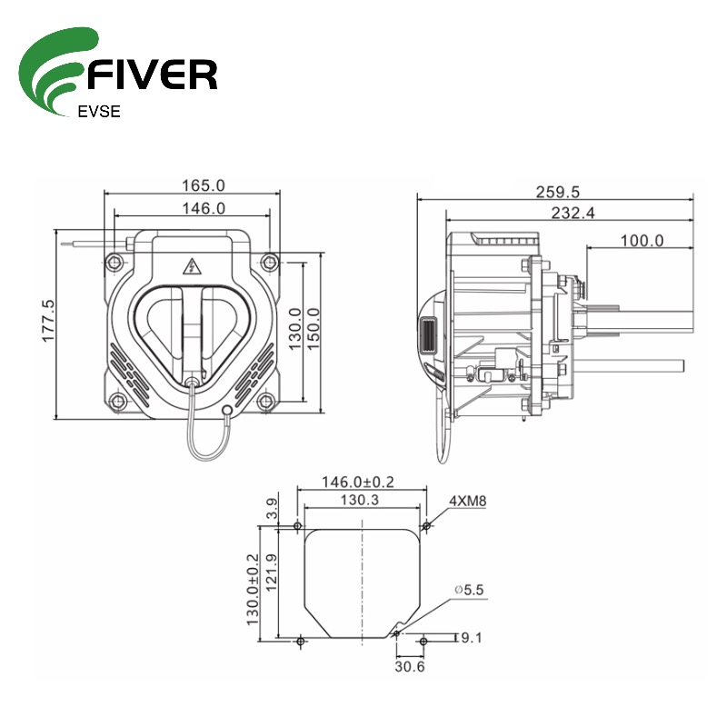 Specifications for Fiver's 1500A MCS Charging Ports